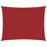Zonnescherm rechthoekig 4x5 m oxford stof rood