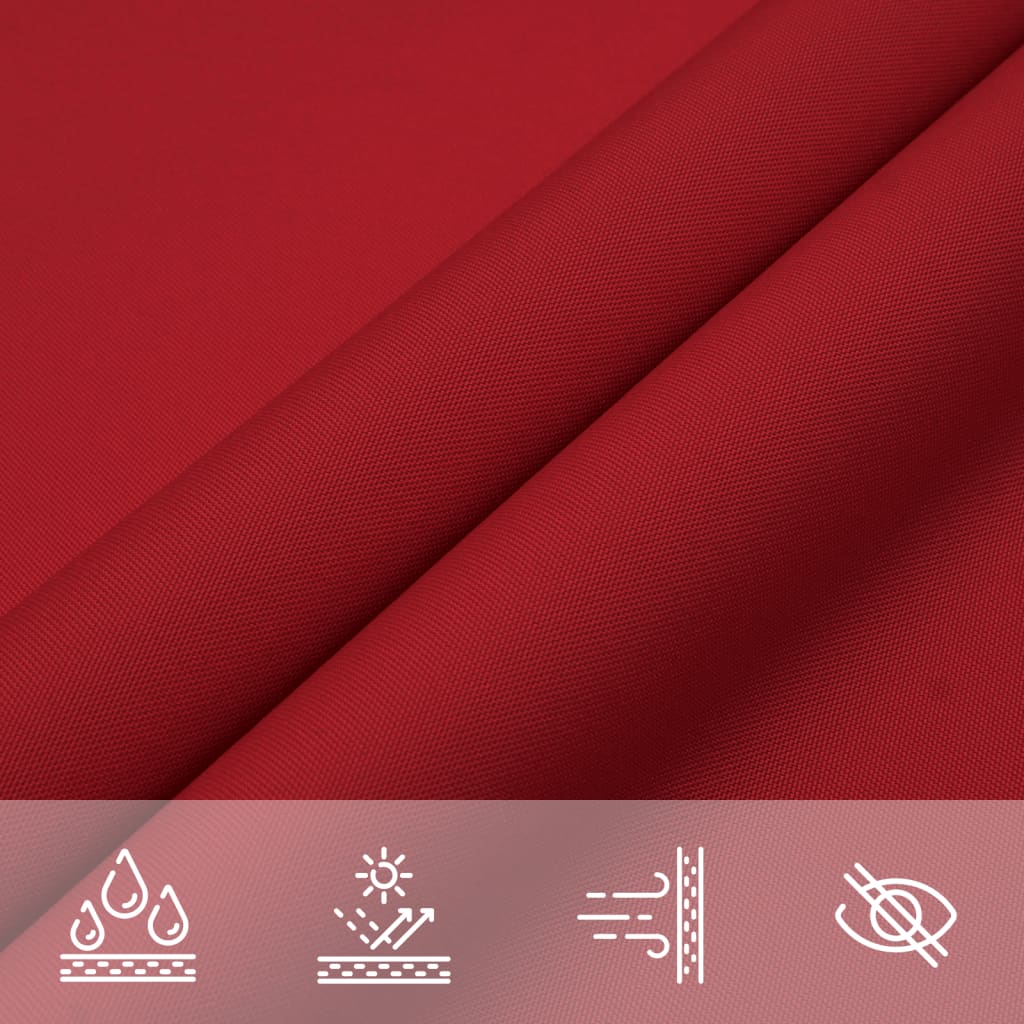 Zonnescherm rechthoekig 4x5 m oxford stof rood