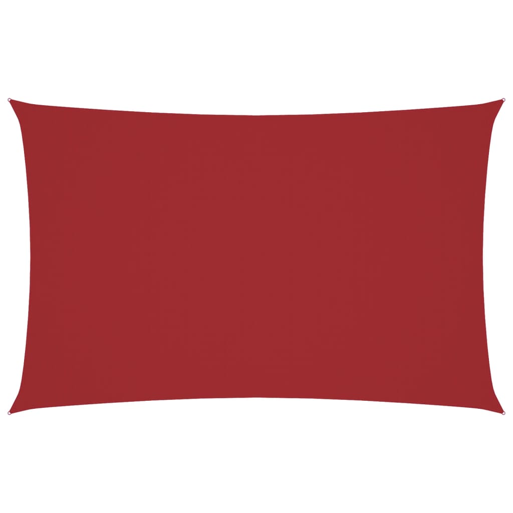 Zonnescherm rechthoekig 4x7 m oxford stof rood