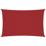 Zonnescherm rechthoekig 4x7 m oxford stof rood
