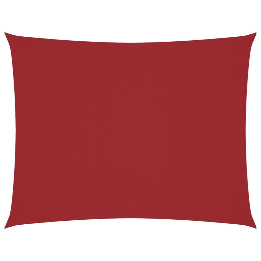 Zonnescherm rechthoekig 5x7 m oxford stof rood