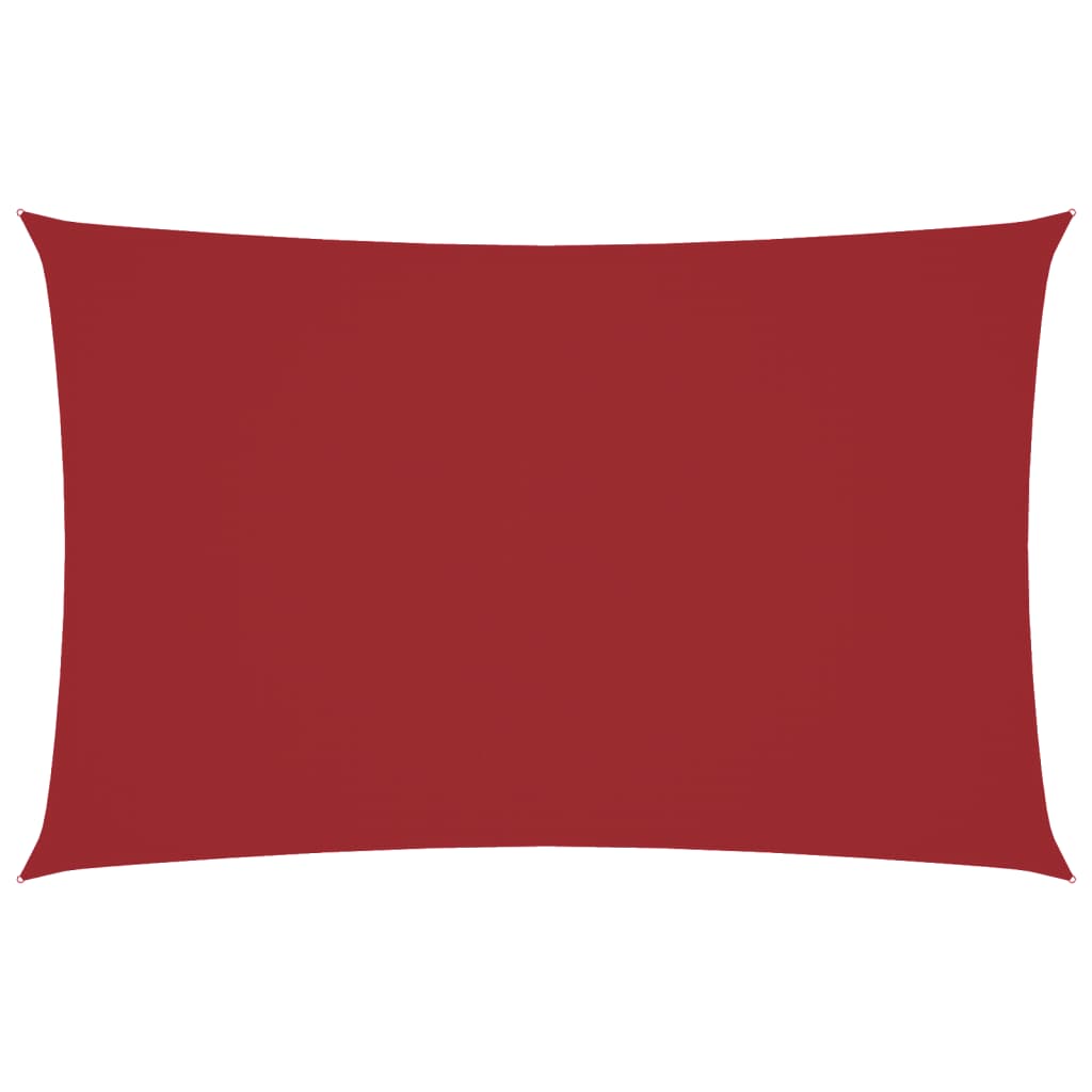 Zonnescherm rechthoekig 5x8 m oxford stof rood