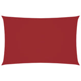 Zonnescherm rechthoekig 5x8 m oxford stof rood