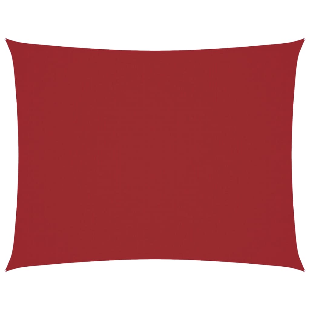 Zonnescherm rechthoekig 6x7 m oxford stof rood