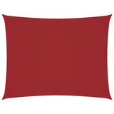 Zonnescherm rechthoekig 6x7 m oxford stof rood