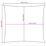 Zonnescherm rechthoekig 2,5x3 m oxford stof zwart