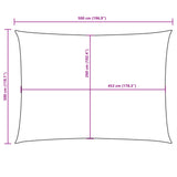 Zonnescherm rechthoekig 3x5 m oxford stof zwart