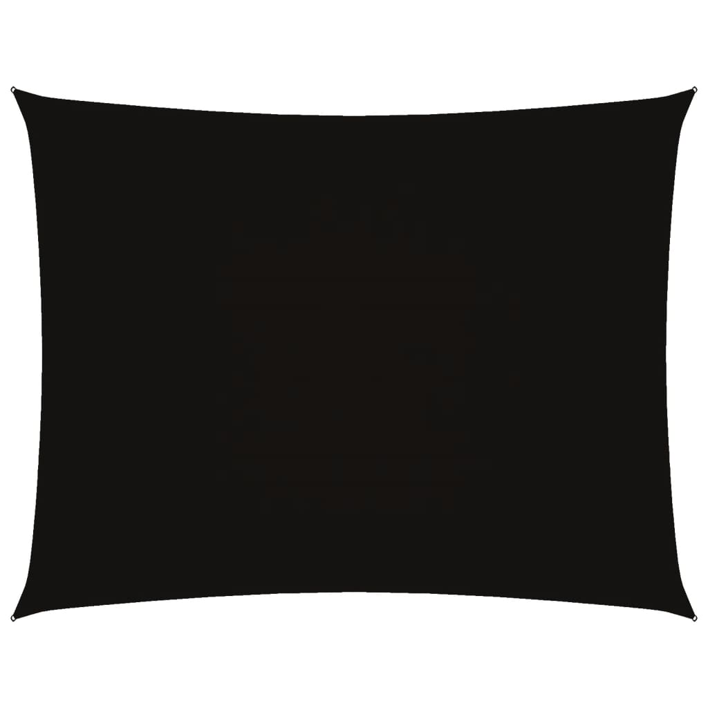Zonnescherm rechthoekig 3,5x5 m oxford stof zwart