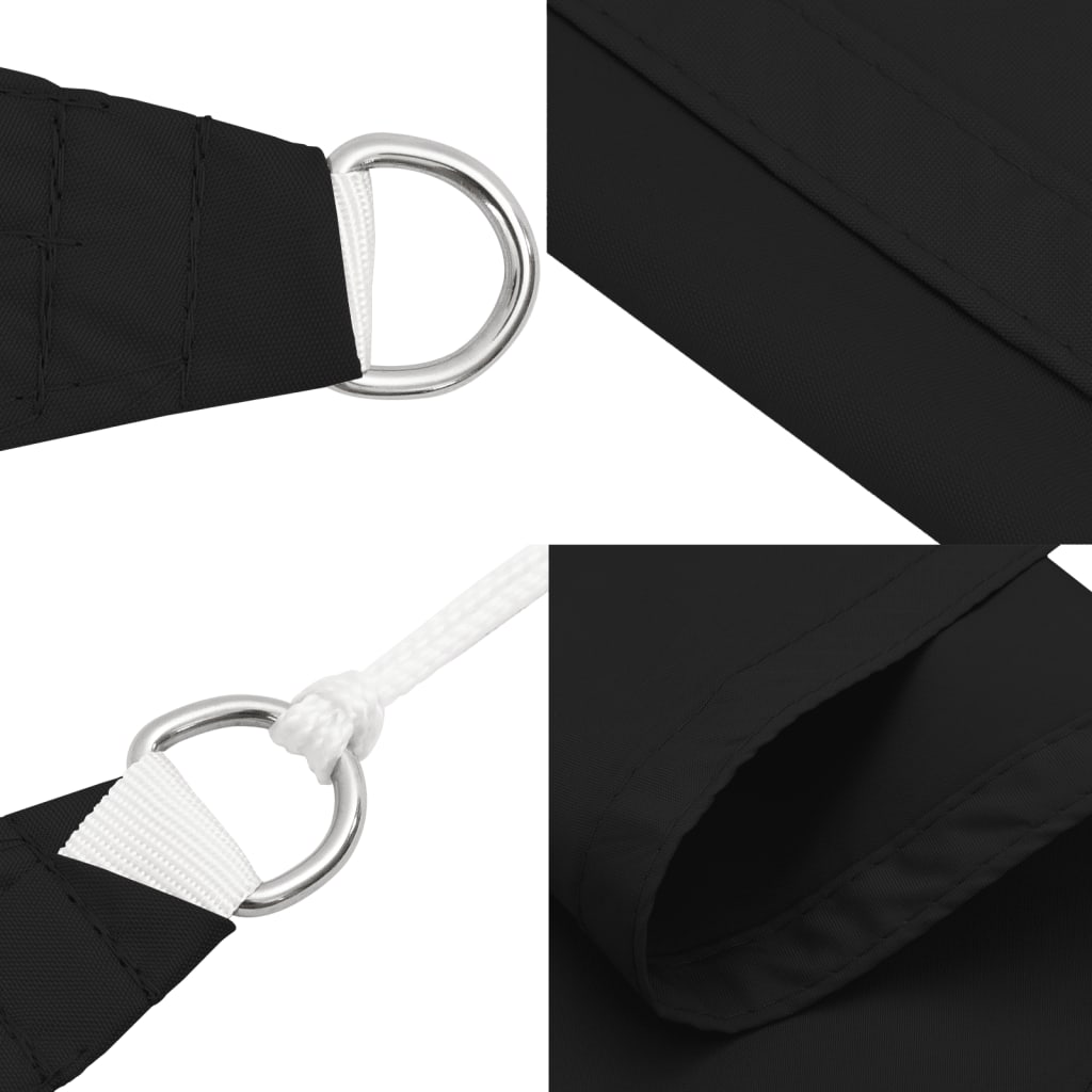 Zonnescherm rechthoekig 5x7 m oxford stof zwart