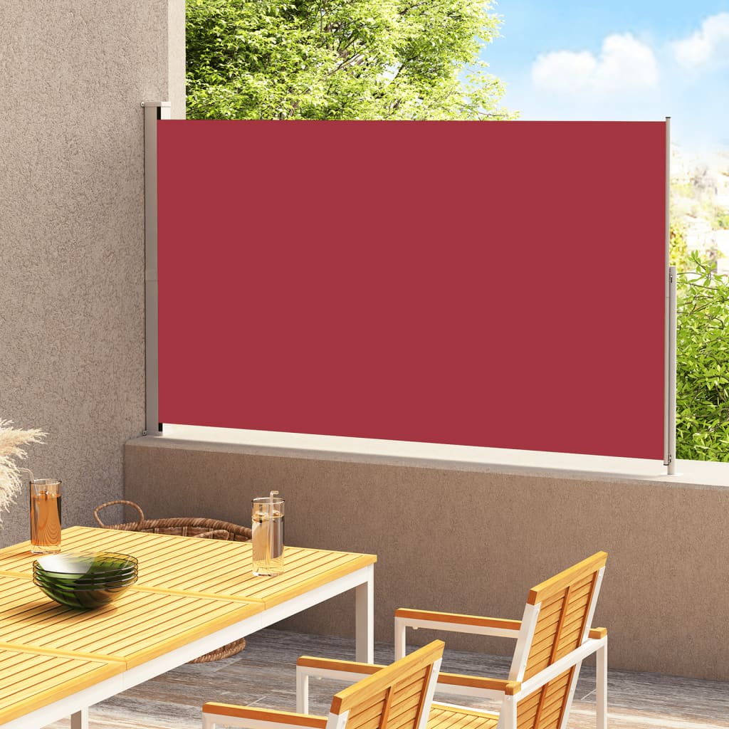 Tuinscherm uittrekbaar 220x300 cm rood