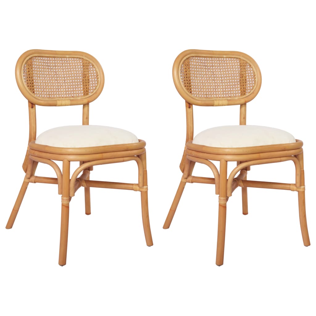 Eetkamerstoelen 2 st linnen - AllerleiShop