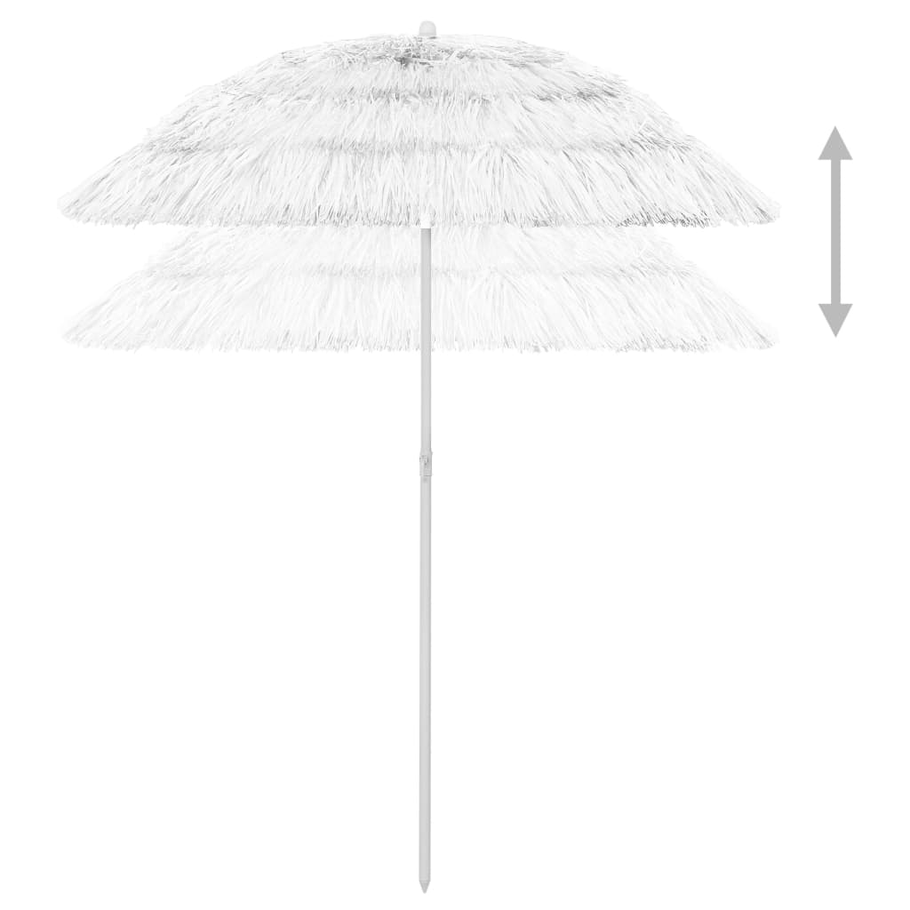 Strandparasol Hawaï 180 cm wit