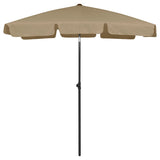 Strandparasol 180x120 cm taupe