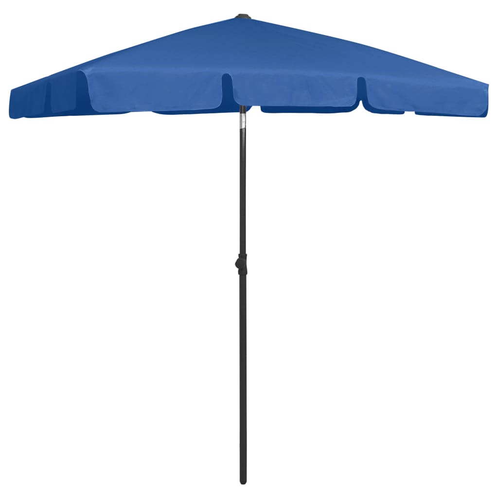 Strandparasol 180x120 cm azuurblauw