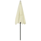 Strandparasol 200x125 cm zandgeel