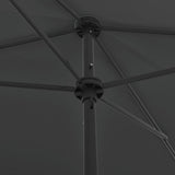 Strandparasol 200x125 cm antracietkleurig