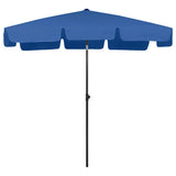 Strandparasol 200x125 cm azuurblauw