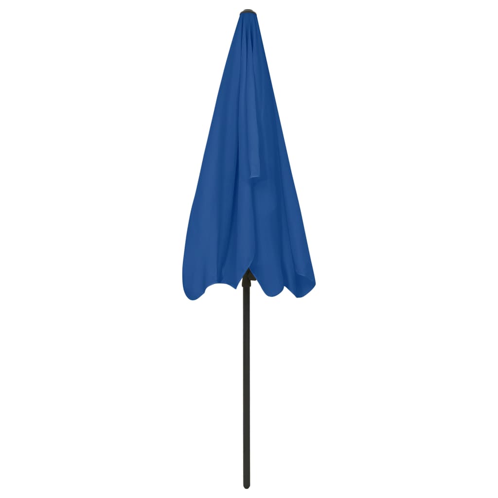 Strandparasol 200x125 cm azuurblauw