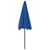 Strandparasol 200x125 cm azuurblauw