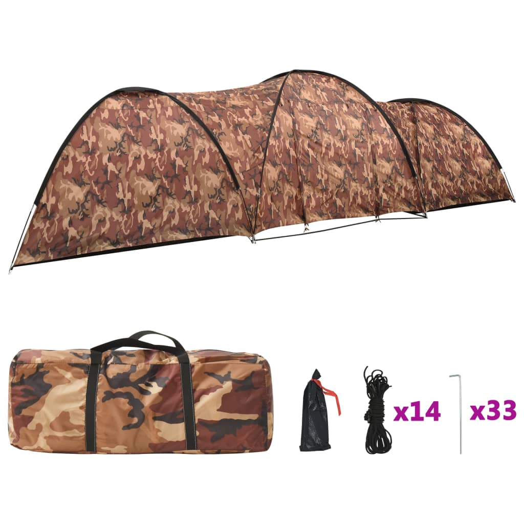 Iglotent 8-persoons 650x240x190 cm camouflage - AllerleiShop