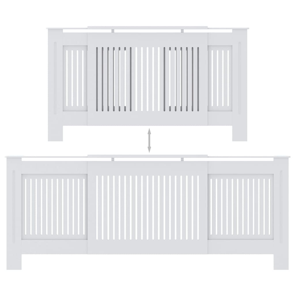 Radiatorombouw 205 cm MDF wit - AllerleiShop