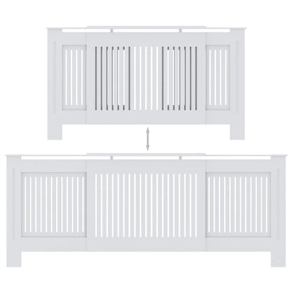 Radiatorombouw 205 cm MDF wit - AllerleiShop