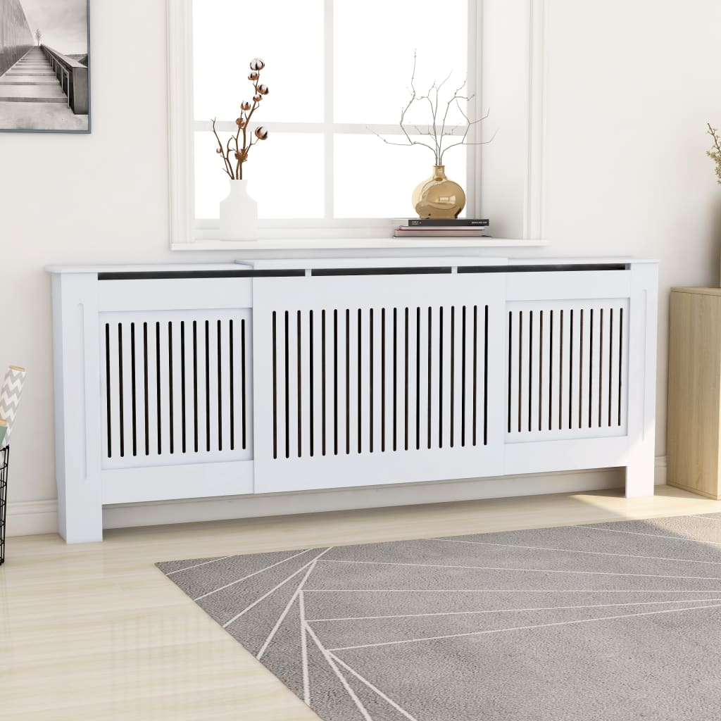 Radiatorombouw 205 cm MDF wit - AllerleiShop