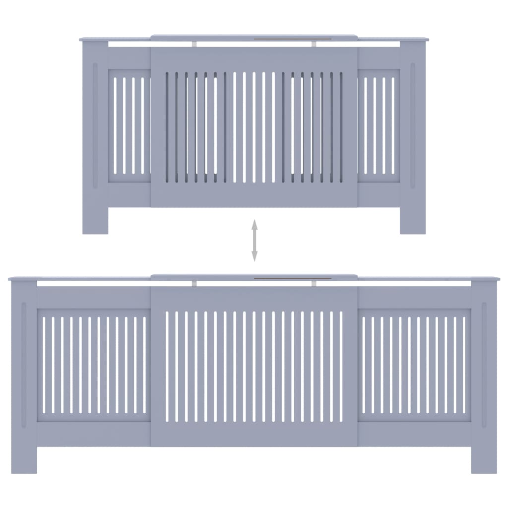 Radiatorombouw 205 cm MDF grijs - AllerleiShop