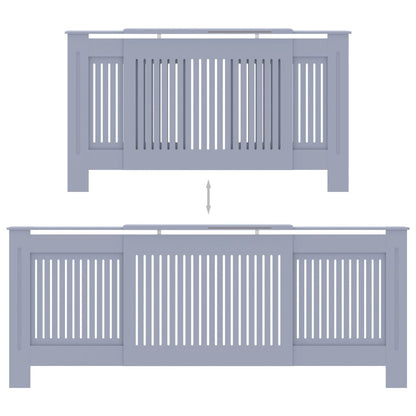 Radiatorombouw 205 cm MDF grijs - AllerleiShop