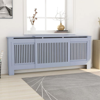 Radiatorombouw 205 cm MDF grijs - AllerleiShop