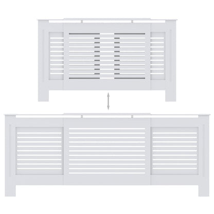 Radiatorombouw 205 cm MDF wit - AllerleiShop