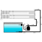 Solarverwarmingspaneel voor zwembad 80x310 cm