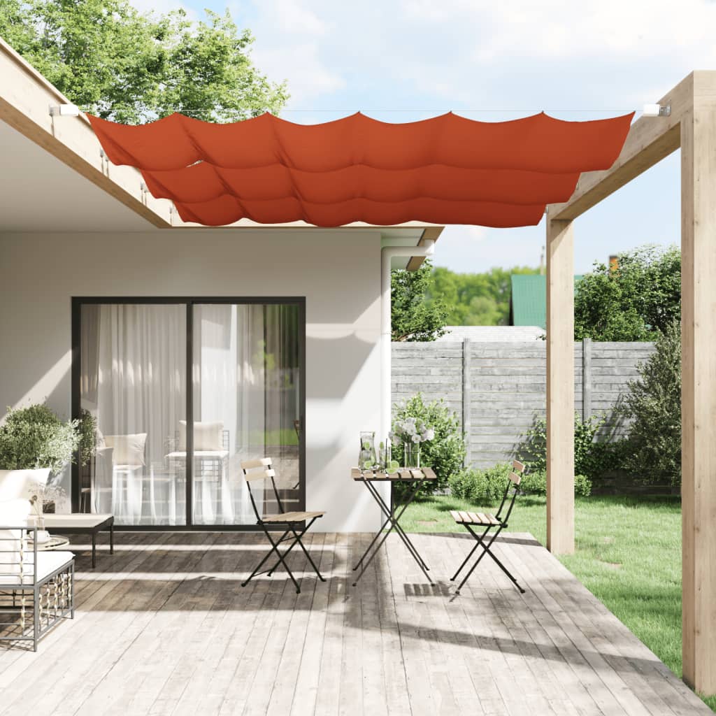 Luifel verticaal 60x360 cm oxford stof terracottakleurig