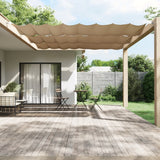 Luifel verticaal 140x360 cm oxford stof taupe