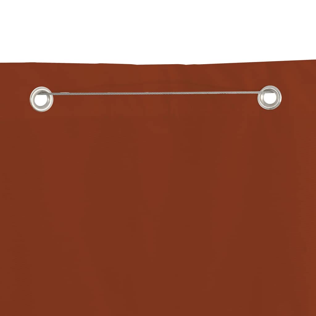 Balkonscherm 80x240 cm oxford stof terracottakleurig