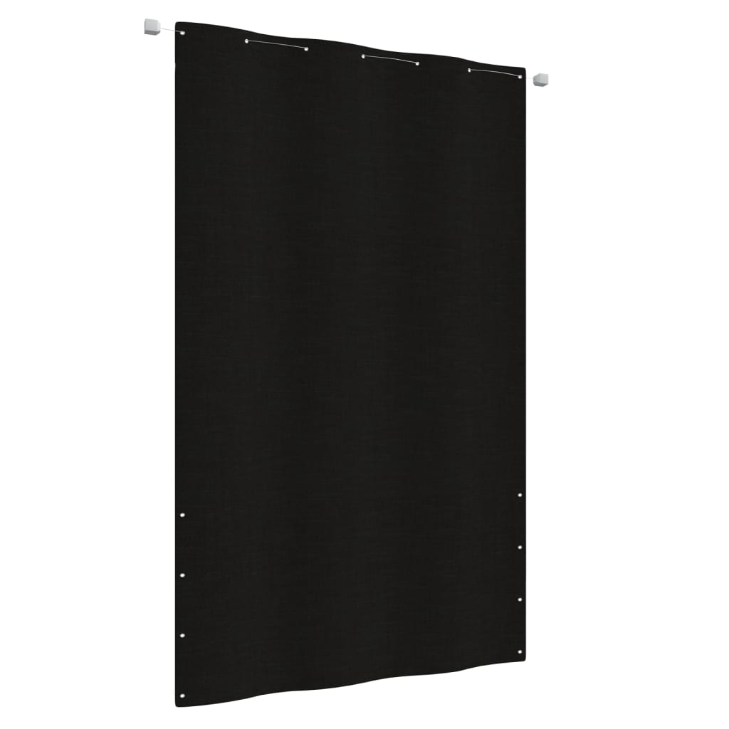 Balkonscherm 140x240 cm oxford stof zwart