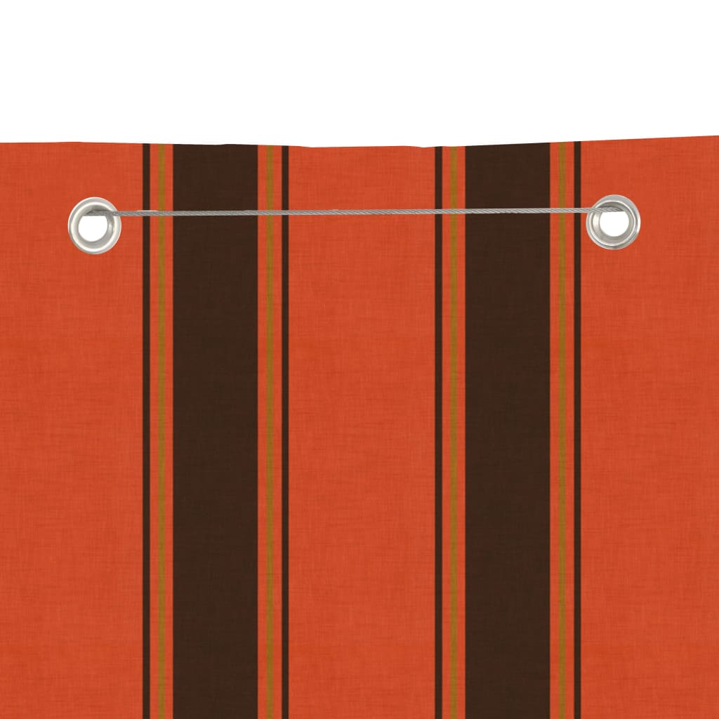 Balkonscherm 80x240 cm oxford stof oranje en bruin