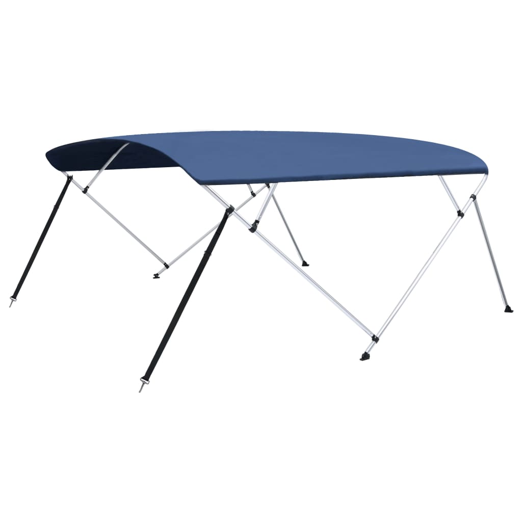 Biminitop 4-boogs 243x(230-244)x137 cm marineblauw - AllerleiShop