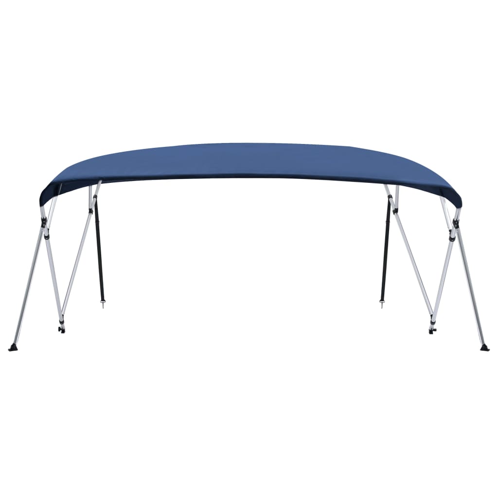 Biminitop 4-boogs 243x(230-244)x137 cm marineblauw - AllerleiShop