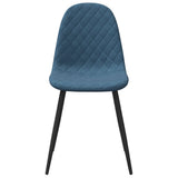 Eetkamerstoelen 2 st fluweel blauw - AllerleiShop