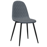 Eetkamerstoelen 2 st fluweel donkergrijs - AllerleiShop