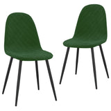 Eetkamerstoelen 2 st fluweel donkergroen - AllerleiShop