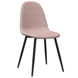 Eetkamerstoelen 2 st fluweel roze - AllerleiShop