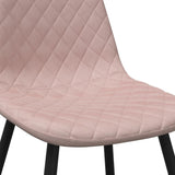 Eetkamerstoelen 2 st fluweel roze - AllerleiShop