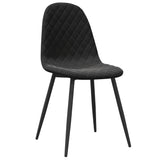 Eetkamerstoelen 2 st fluweel zwart - AllerleiShop