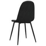 Eetkamerstoelen 2 st fluweel zwart - AllerleiShop