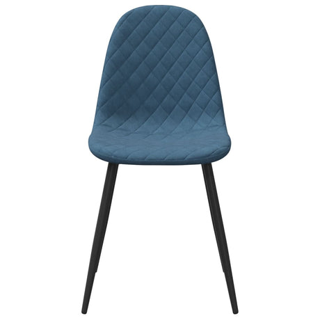 Eetkamerstoelen 4 st fluweel blauw - AllerleiShop