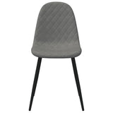 Eetkamerstoelen 4 st fluweel lichtgrijs - AllerleiShop