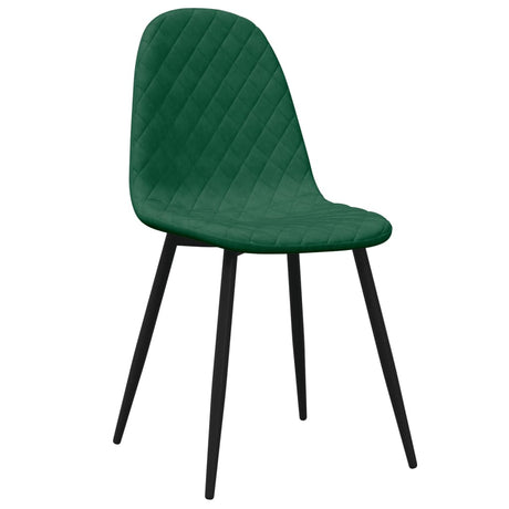 Eetkamerstoelen 4 st fluweel donkergroen - AllerleiShop