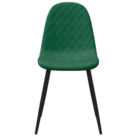 Eetkamerstoelen 4 st fluweel donkergroen - AllerleiShop